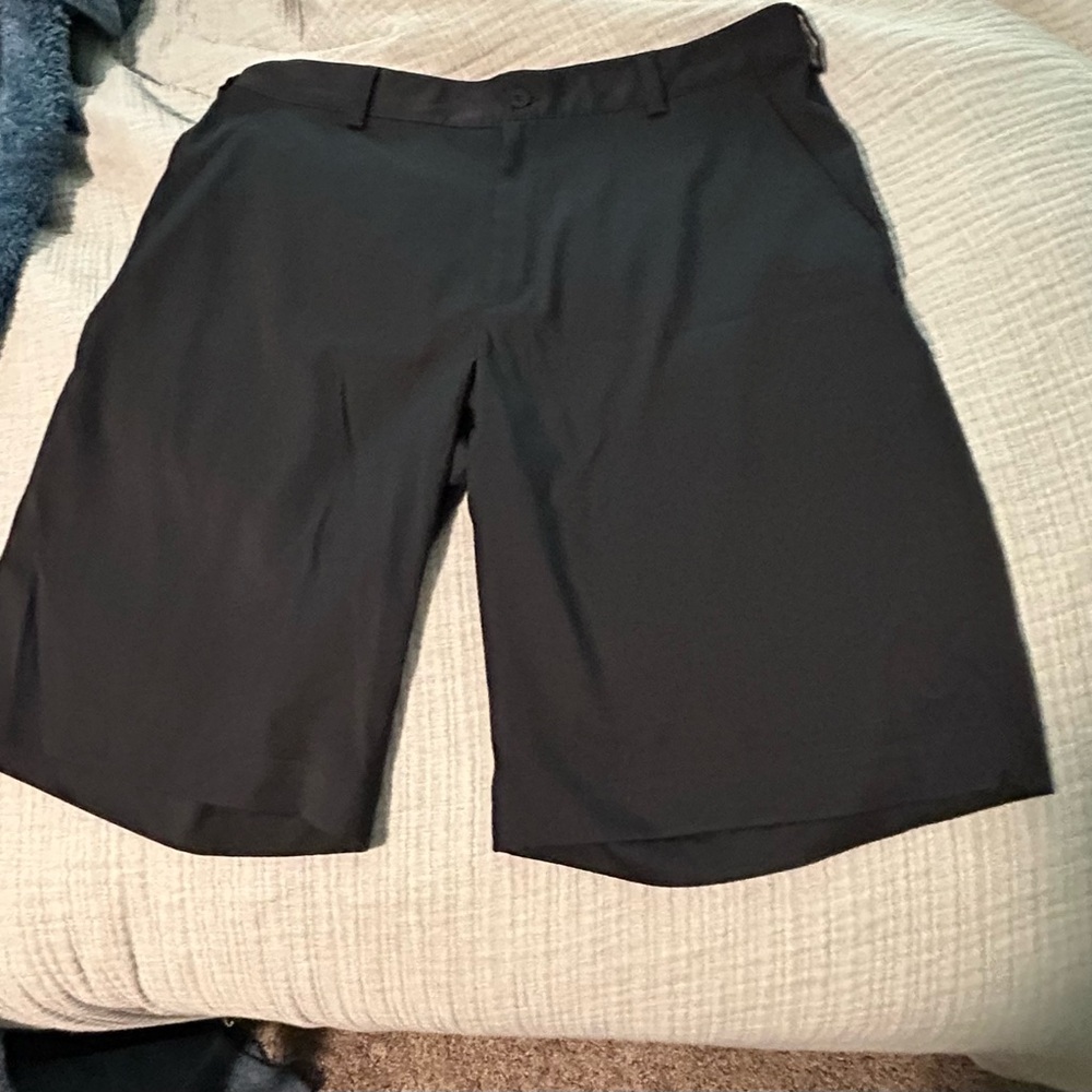 Nike Men's Black Flat Front Shorts